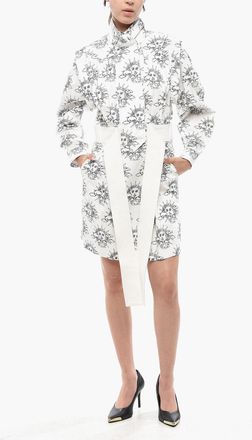 Stella McCartney Long-Sleeve Shirt Dress YVONNE With Contrast Graphic Print Stella McCartney