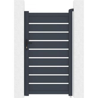 Habitat et Jardin Puerta Peatonal Incorporada De Aluminio bastien - 100 X 176 Cm - Antracita