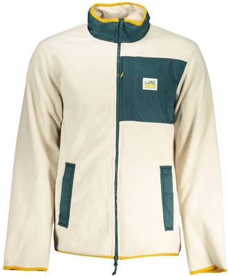 Vans Beige Fleece Trui met Rits en Zakken - Heren - Zomerjassen - Beige - XS - Jassen