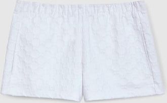 Gucci GG Jersey Jacquard Shorts, White, Ready-to-wear