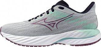 Mizuno Womens Inspire 21 Running Shoes In Gray/navy