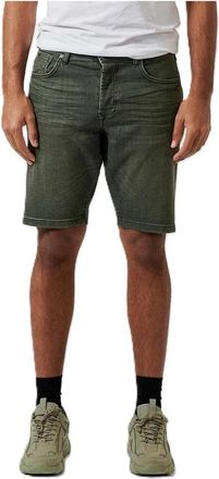 Kaporal Urban Denim Bermuda Shorts - Heren - Denim shorts - Groen - W33 - Denim - Korte Broeken