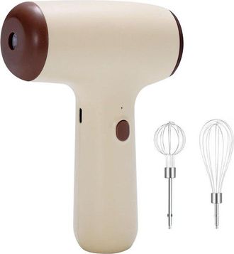 No Brand Batidora El&eacute;ctrica De Mano Para Huevos, Batidora El&eacute;ctrica De Mano, Batidora De Huevos Port&aacute;til Recargable, Batidora De Leche Para Crema, Gran Potenci