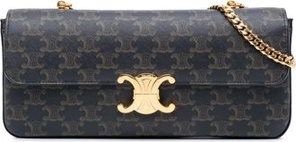 Celine Triomphe Coated Canvas Triomphe Chain Shoulder Bag W-LM-3241