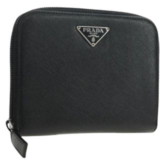 Prada Pre-owned Wallets, female, Black, Size: ONE SIZE Pre-owned Vintage Bifold Wallet