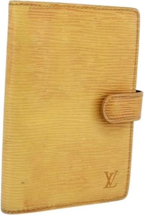 Louis Vuitton Pre-owned Day Planner Cover - Dames - Vintage Accessoires - Geel - ONE Size - Leer - Vintage