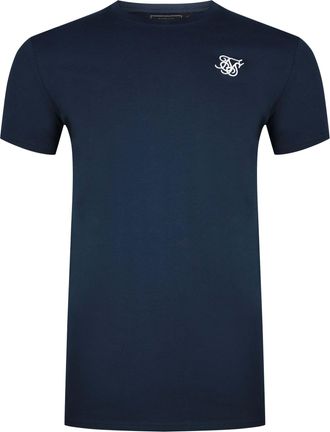 Siksilk T-Shirt SIKSILK Siksilk T-Shirt Essentials, Herren, Gr. XL, blau, Obermaterial: 95% Baumwolle CO. 5% Elasthan EL., Shirts T-Shirt