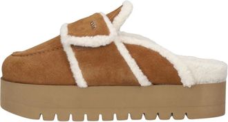 Nubikk Teddy Fur Slip-On - Dames - Pantoffels - Bruin - 41 EU - Su&egrave;de - Schoenen