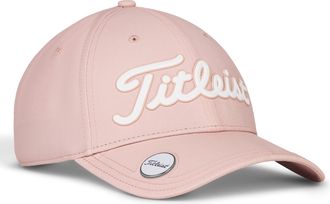 Titleist Players Performance Ball Marker Golf Cap, Soft Pink/White, Adjustable