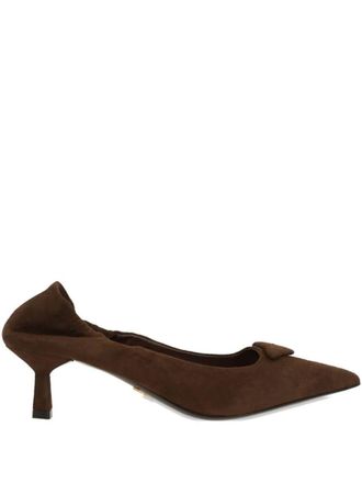 Prada Suede Pumps With Elastic On The Heel Shoes