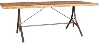 Biscottini International Mesa Rectangular De Madera Maciza