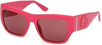 Guess Bordeaux Square Ladies Sunglasses GU00252 72S 54