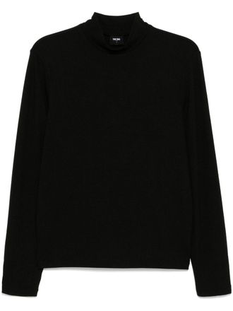 Team Wang Choices mock neck T-shirt - unisex - Viscose/Elastane/Polyester - 00 - Black