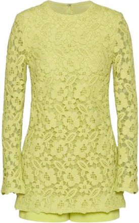 Valentino Garavani Valentino Flash Green Cordonetto Lace Playsuit Size XS