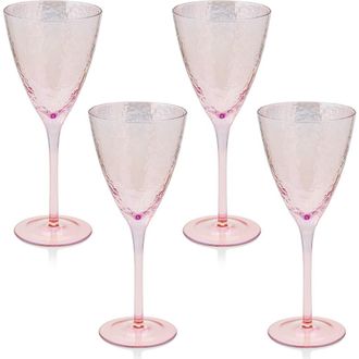 Zodax Set of 4 Aperitivo Red Wine Glasses in Pink at Nordstrom Rack