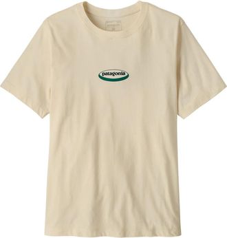 Patagonia T-shirt 95 Oval Logo - Heren - Outdoor shirts - Beige - 2XL - Fitness