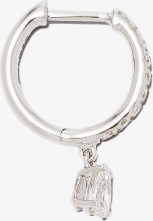 Anita Ko 18K White Gold Diamond Hoop Earring - Womens - Diamond/18kt White Gold