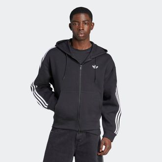 adidas Kapuzensweatshirt ADIDAS ORIGINALS SPACER HOODIE, Herren, Gr. XXL, schwarz, Obermaterial: 53% Baumwolle, 47% Polyester, normal, Rundhals, angesetztes 