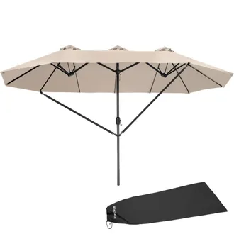 TecTake Parasol Silia in Beige | Size: Large