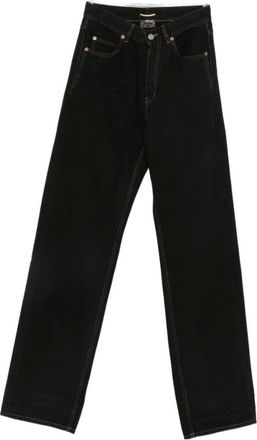 Saint Laurent Straight Jeans, female, Black, Size: W29 Saint Laurent Jeans