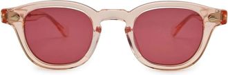 JULIUS TART OPTICAL AR 46x 24 Panto Zonnebril - Dames - Zonnebrillen - Roze - ONE Size - Accessoires