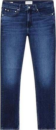 Calvin Klein Jeans Blauwe Rits & Knoop Jeans - Heren - Slim Fit Jeans - Blauw - W36 L32 - Katoen - Jeans