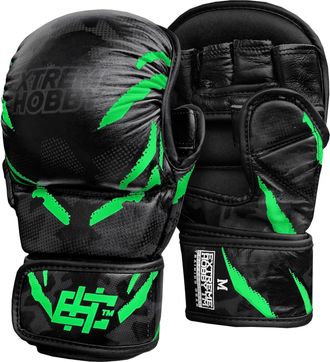 OEM Guantes De Mma Black Panther Talla S Verdes