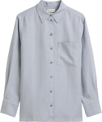 Marc O'Polo Blouse met borstzak - Blauw