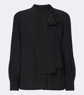 Gucci Blusa in cr&ecirc;pe de chine di seta