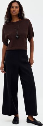 Contemporaine Womens Sleek cropped wide-leg pant