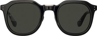 Linda Farrow FLETCHER LFL1103 C13 Mens Sunglasses Black Size 49