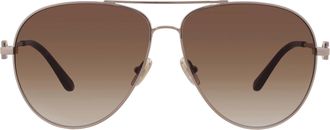Ferragamo Brown Gradient Pilot Mens Sunglasses SF269S 718 61