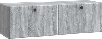 vidaXL Mueble De Tv De Pared 98 X 31 X 30 Cm Sonoma Gris Vidaxl