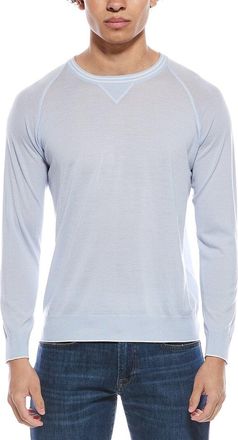 Eleventy Wool Round Neck Raglan Sweater