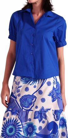 Maude Clover Top In Blue