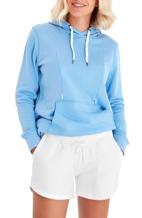 Accouch&eacute;e Iconic Maternity/Nursing Hoodie in Pacific Blue at Nordstrom, Size X-Large