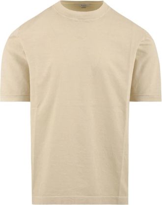 Malo T-shirt met korte mouwen - Heren - T-shirts - Beige - L - Katoen - Tops