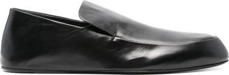 Jil Sander slip-on leather loafers - women - Calf Leather/Calf Leather/Calf Leather/Rubber - 36 - Black