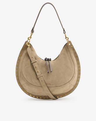 Isabel Marant Oskan Soft L Suede Bag - Smoky Taupe - Isabel Marant