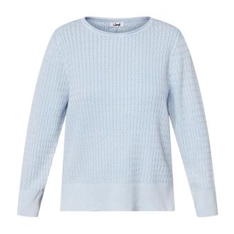 Lind Prendas de punto de cuello redondo - Knitwear - Mujer - Azul - 2XL
