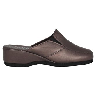 Rohde Leren huisslipper - Brons - Dames - Sleehakken - Bruin - 36 1/2 EU - Schoenen