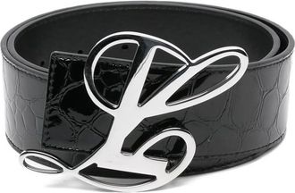 Luar Logo-buckle Leather Belt