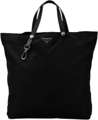 Prada Pre-owned Tote Bags, female, Black, Size: ONE SIZE Pre-owned Vintage Tote Bag