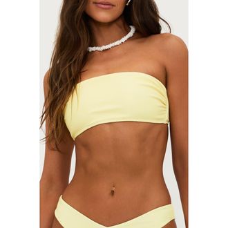 Beach Riot Kelsey Strapless Bikini Top in Butter Blo at Nordstrom Rack, Size X-Large