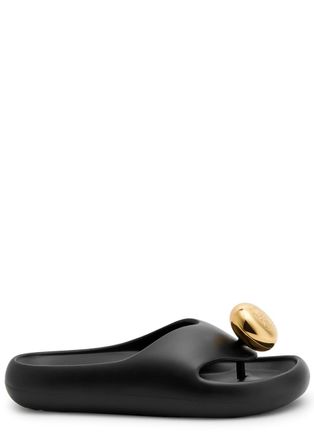 Loewe Foam Pebble Engraved Sandals - Black - 36 (IT36 / UK3)