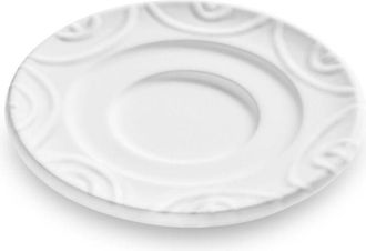 Gmundner Keramik Gmundner Keramik - Gmundner Cer&aacute;mica Plato Blanco Flameado Espresso (&oslash; 11cm)