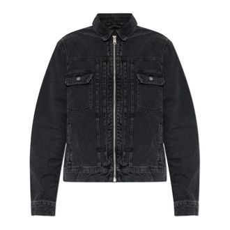 AllSaints Denim Jackets, male, Black, Size: XL Brightmore Denim Jacket