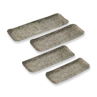 Tag Kashmir Embossed Rectangle Serving Trays Antique Brass Gold at Nordstrom
