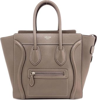 Celine Brown Leather Tote Bag (Pre-Owned)