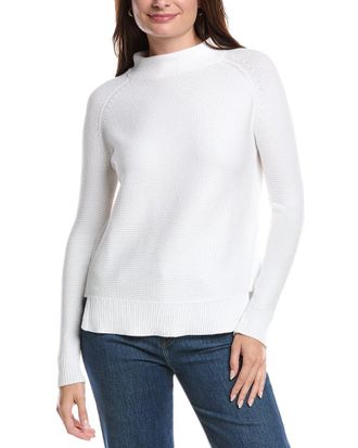 Forté Cashmere Garter Funnel Neck Sweater